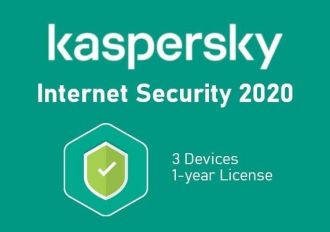 Kaspersky Internet Security 2020 1 Year 3 Dev EU Software License Digital Key