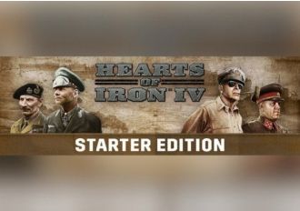 Hearts of Iron IV Starter Edition EN/DE/FR/PL/JA/PT/RU/ES Germany Steam Digital Key