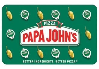 Papa Johns Gift Card USD US $5 Food Digital Key