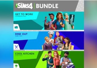The Sims 4: Get to Work + Dine Out + Cool Kitchen Stuff - Bundle DLC EN United States Xbox One/Series Digital Key