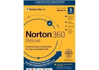 Norton 360 Deluxe 1 Year 5 Dev EN EU Software License Digital Key