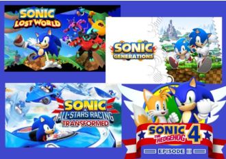 Sonic: Lost World + Sonic Generations + Sonic & All Stars Racing: Transformed - Bundle EN Global Steam Digital Key