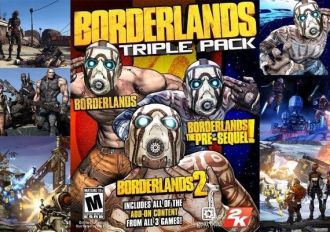 Borderlands Triple Pack EN/DE/FR/IT/ES EU Steam Digital Key