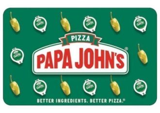 Papa Johns Gift Card USD US $25 Food Digital Key