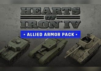 Hearts of Iron IV - Allied Armor Pack DLC EN/DE/FR/PL/PT/RU/ES Global Steam Digital Key
