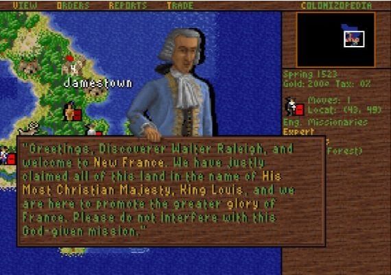 Sid Meier's Colonization (Classic) EN/DE/FR/ES Global Steam Digital Key