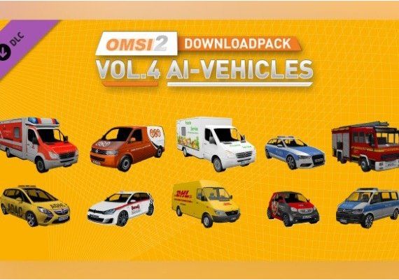 OMSI 2 - Downloadpack Vol. 4: KI-Fahrzeuge AI-Vehicles DLC EN/DE Global Steam Digital Key