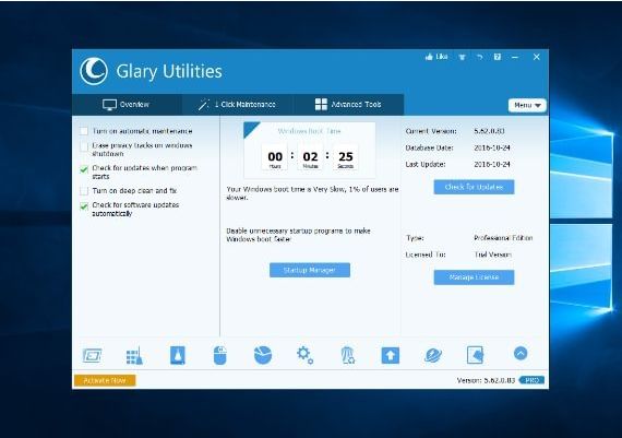 Glary Utilities Pro 5 1 Dev EN Global Software License Digital Key