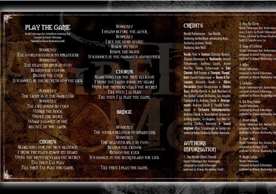 Two Worlds - Soundtrack by Harold Faltermayer DLC EN/DE/FR/IT/PL/CS/RU/ES Global Steam Digital Key