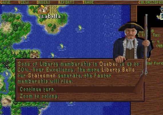 Sid Meier's Colonization (Classic) EN/DE/FR/ES Global Steam Digital Key