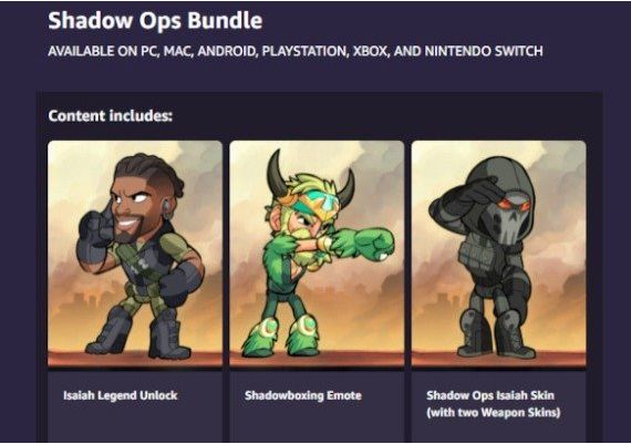 Brawlhalla - Shadow Ops Bundle DLC EN Global Official website Digital Key