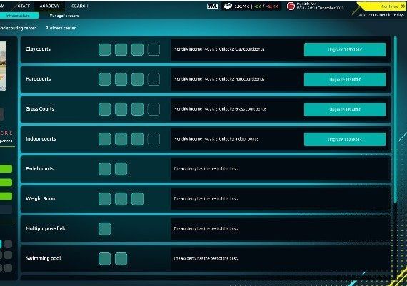 Tennis Manager 2022 EN/DE/FR/IT/ES Global Steam Digital Key