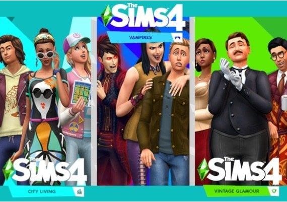 The Sims 4: City Living + Vampires + Vintage Glamour Stuff - Bundle DLC United States Xbox One/Series Digital Key