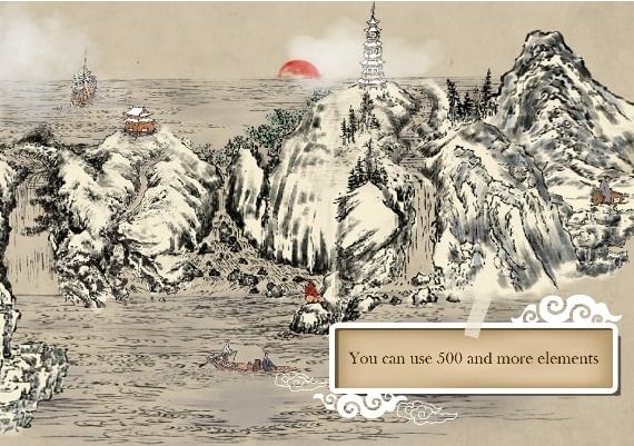 Chinese Ink Painting Puzzle & Creator EN/DE/JA/KO/RU/ZH/ES/ZH Global Steam Digital Key