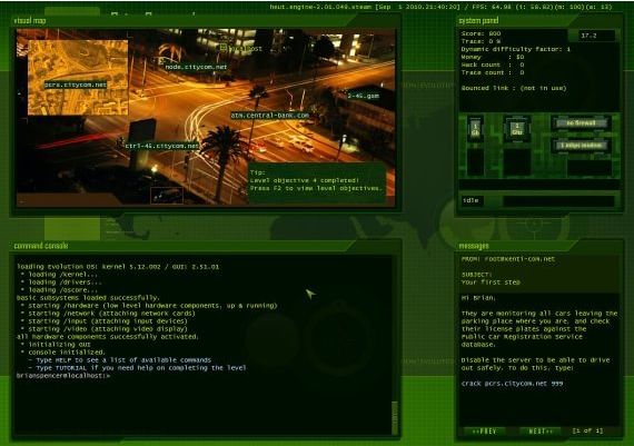 Hacker Evolution: Untold EN Global Steam Digital Key