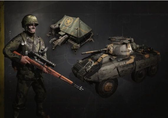 Company of Heroes 3 - Night Fighters US Forces HQ Cosmetic Bundle DLC EN Global Official website Digital Key