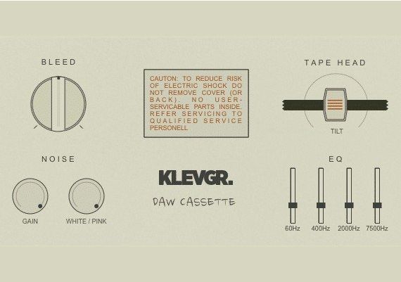 Klevgrand: DAW Cassette Tape Deck Emulation EN Global Software License Digital Key