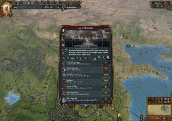 Europa Universalis IV: Mandate of Heaven DLC EN Global Steam Digital Key