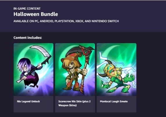 Brawlhalla - Halloween Bundle Global Official website Digital Key