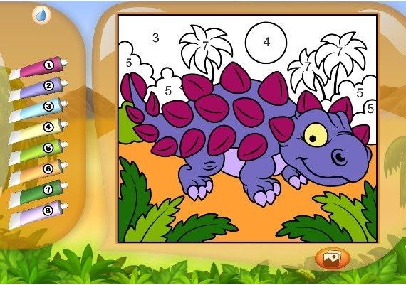 Color by Numbers: Dinosaurs EN/DE/FR/RU/ES Global Steam Digital Key