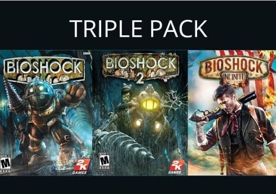 Bioshock Triple Pack EN/DE/FR/IT/JA/PT/RU/ES EU Steam Digital Key