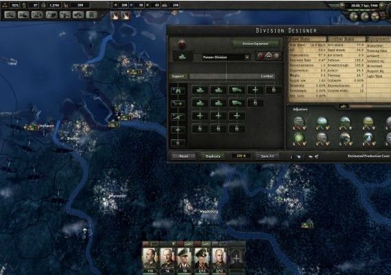 Hearts of Iron IV - CUT Cadet Edition EN/DE/PL/RU/ES EU Steam Digital Key
