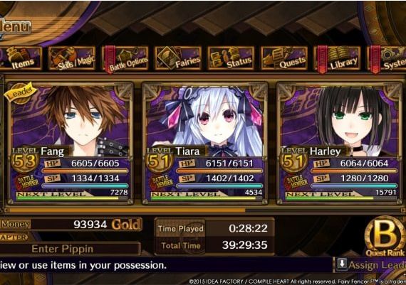 Fairy Fencer F EN/JA Global Steam Digital Key