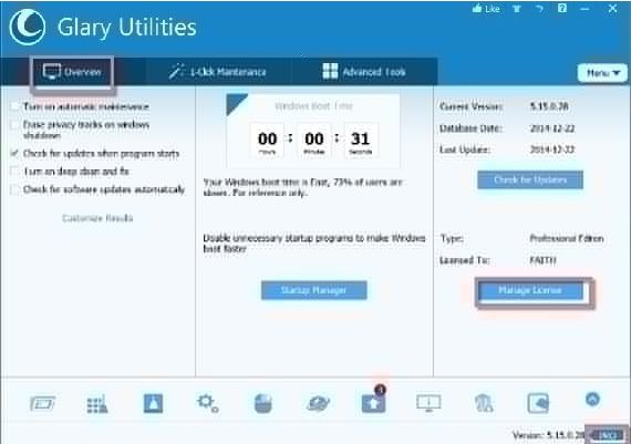 Glary Utilities Pro 6 Months 3 Devices EN Global Software License Digital Key