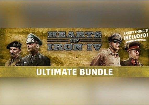 Hearts of Iron IV - Ultimate Bundle EN/DE/FR/PL/JA/PT/RU/ES EU Steam Digital Key