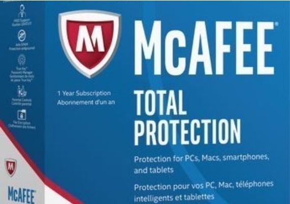 McAfee Total Protection 1 Year 1 Dev EN Global Software License Digital Key