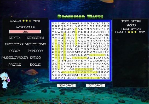 Professor Watts Word Search: Into The Ocean EN Global Steam Digital Key