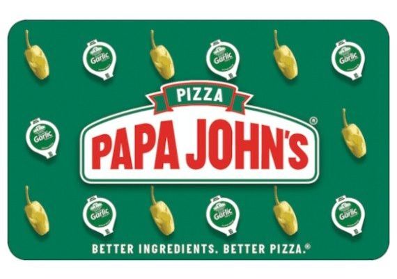 Papa Johns Gift Card USD US $5 Food Digital Key
