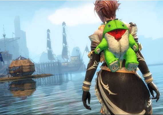 Guild Wars 2 - Green Plush Quaggan Backpack Cover DLC EN Global Official website Digital Key