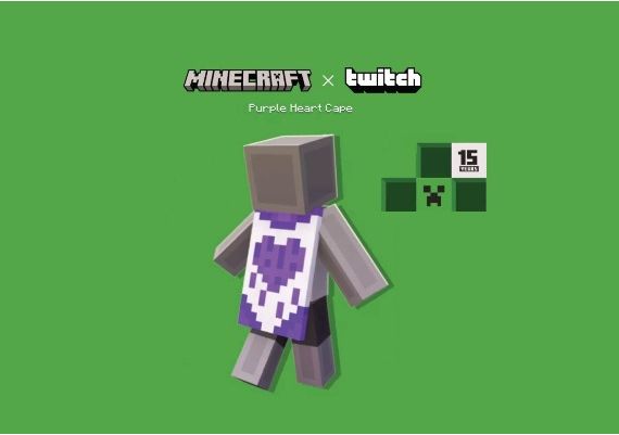 Minecraft - Twitch Purple Heart Cape DLC EN Global Xbox Windows Digital Key