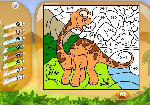 Color by Numbers: Dinosaurs EN/DE/FR/RU/ES Global Steam Digital Key