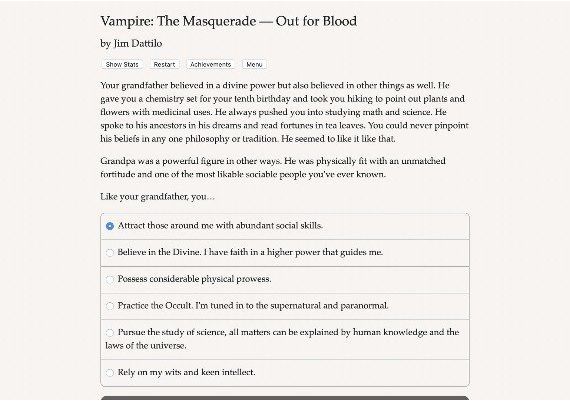 Vampire: The Masquerade - Out for Blood EN Global Steam Digital Key