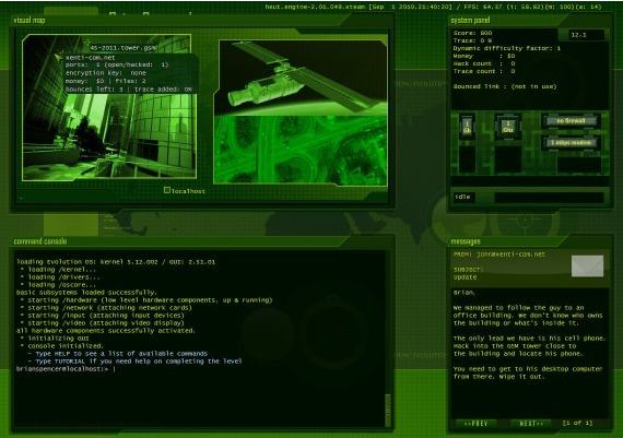 Hacker Evolution: Untold EN Global Steam Digital Key