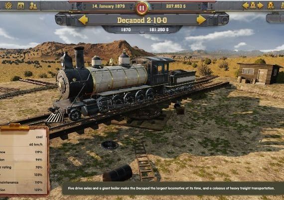 Railway Empire EN/DE/FR/RU/ZH EU Steam Digital Key