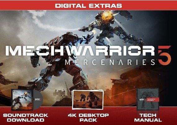 Mechwarrior 5: Mercenaries - Digital Extras Content DLC EN/DE/FR/RU Global Steam Digital Key
