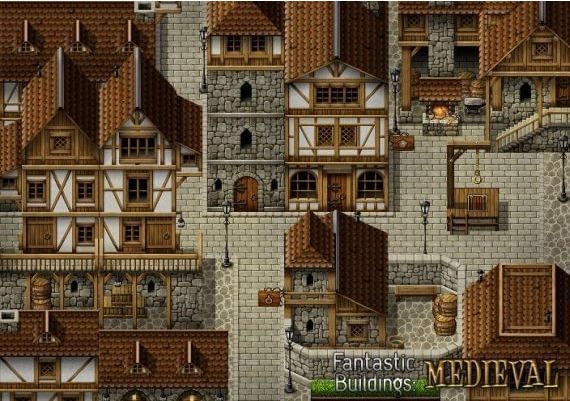 RPG Maker MV: Fantastic Buildings - Medieval DLC EN/DE/FR/IT/PT/ES Global Steam Digital Key