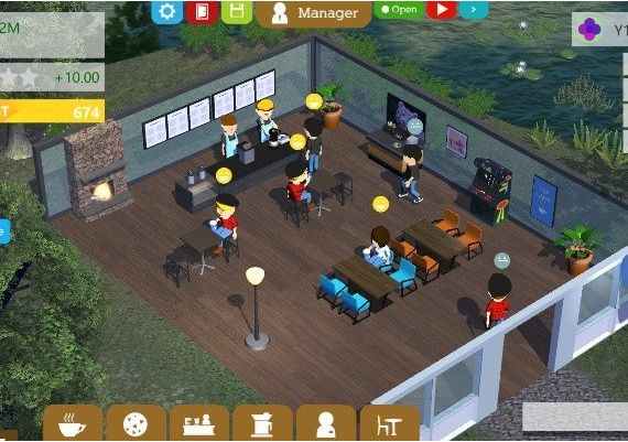 Coffee Shop Tycoon EN Global Steam Digital Key