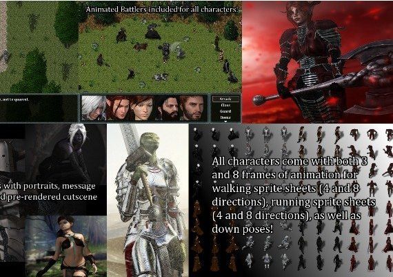 RPG Maker VX Ace - High Fantasy Main Party Pack II DLC EN/FR/IT/PT/ES Global Steam Digital Key