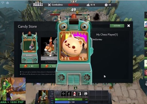 Dota2 Auto Chess 40 Candy EN Global Prepaid Digital Key