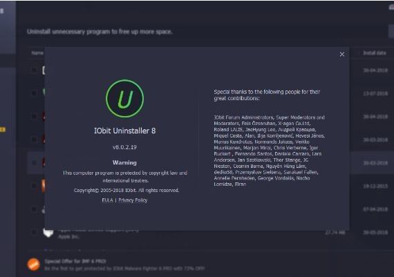 IObit Uninstaller 8 PRO 1 Year 3 Dev EN Global Software License Digital Key