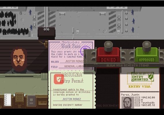 Papers, Please EN/DE/FR/PT/ES Global Steam Digital Key