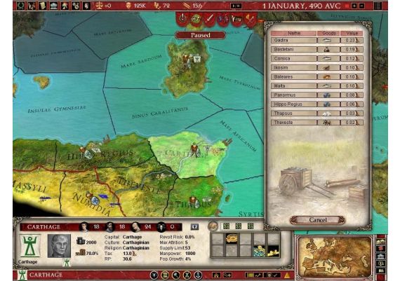 Europa Universalis: Rome Gold Edition EN Global Steam Digital Key