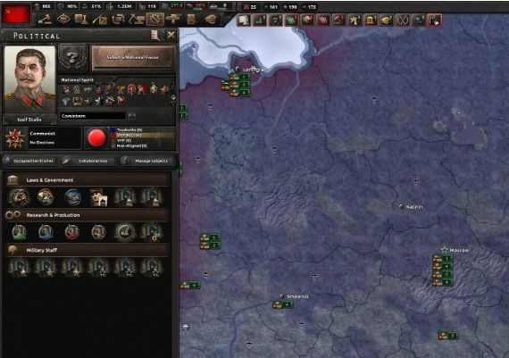 Hearts of Iron IV: Content Creator Pack - Soviet Union 2D DLC EN/DE/FR/PL/PT/RU/ES Global Steam Digital Key