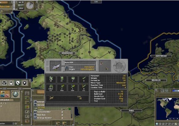 Supreme Ruler: The Great War EN/DE/FR/ES Global Steam Digital Key