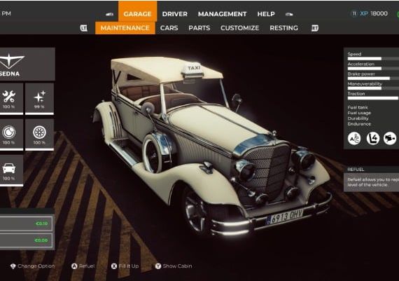 Taxi Life: A City Driving Simulator - VIP Vintage Convertible Car DLC EN EU PS5 Digital Key