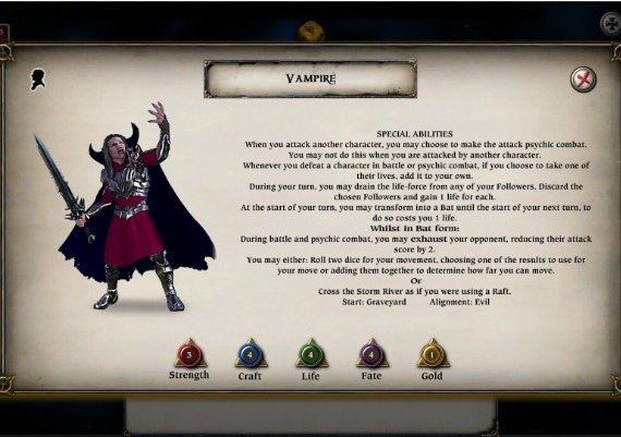 Talisman Character - Vampire DLC EN Global Steam Digital Key